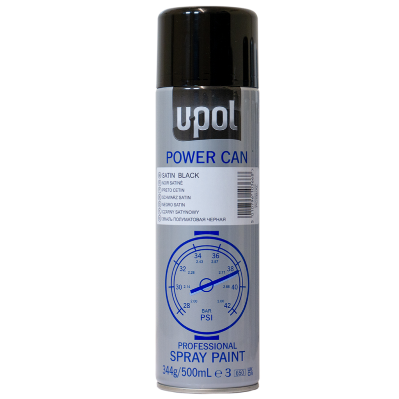 Upol Power Can Satin Black Aerosol Ml Jawel Paints