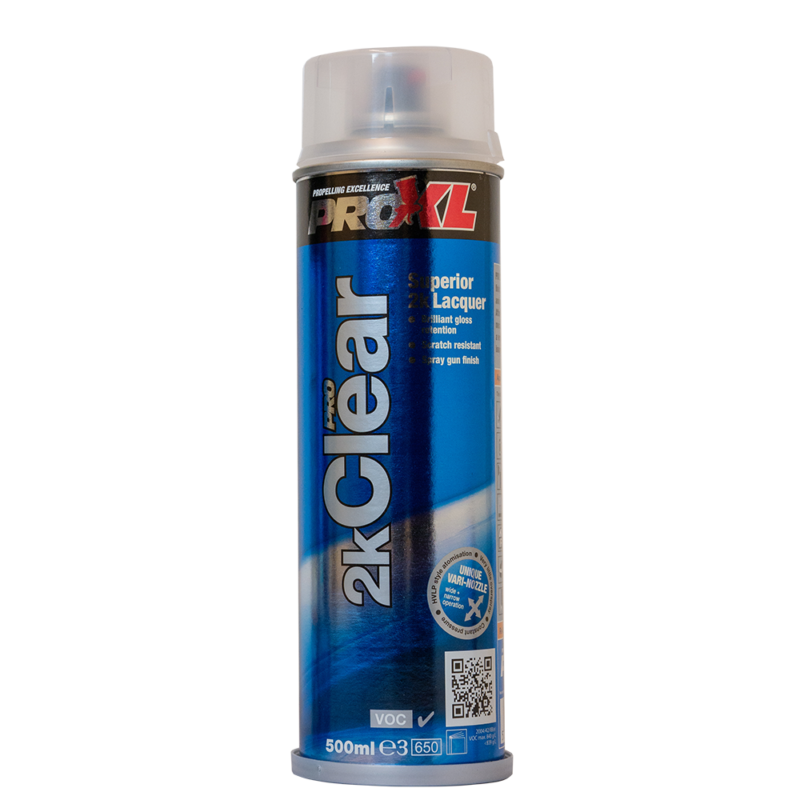 PRO-XL 2K Clear Lacquer 500ml Aerosol - Jawel Paints