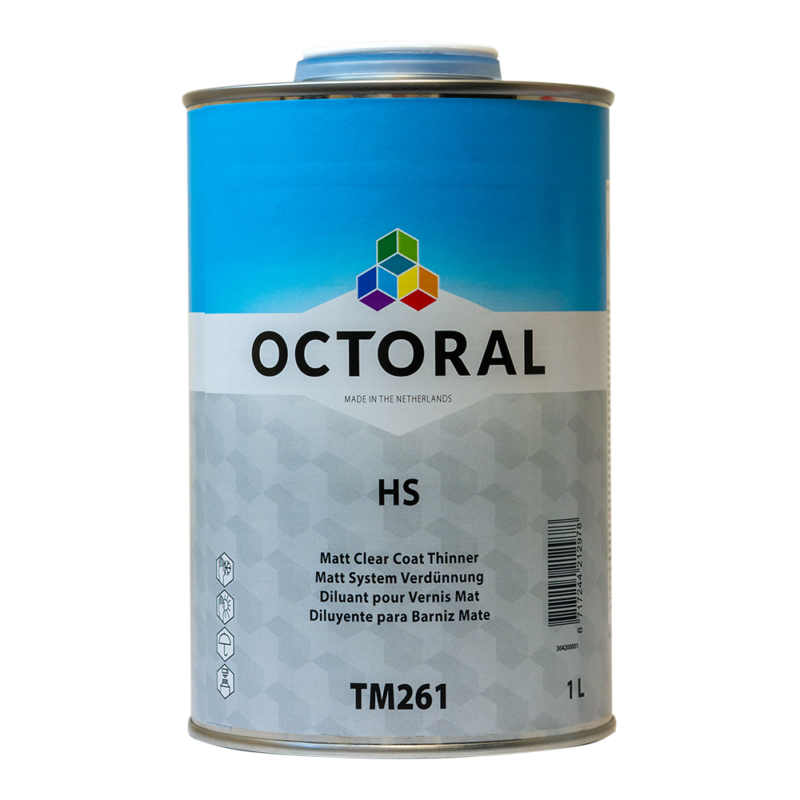 Octoral TM261 HS Matt Clear Coat Thinner 1Litre - Jawel Paints