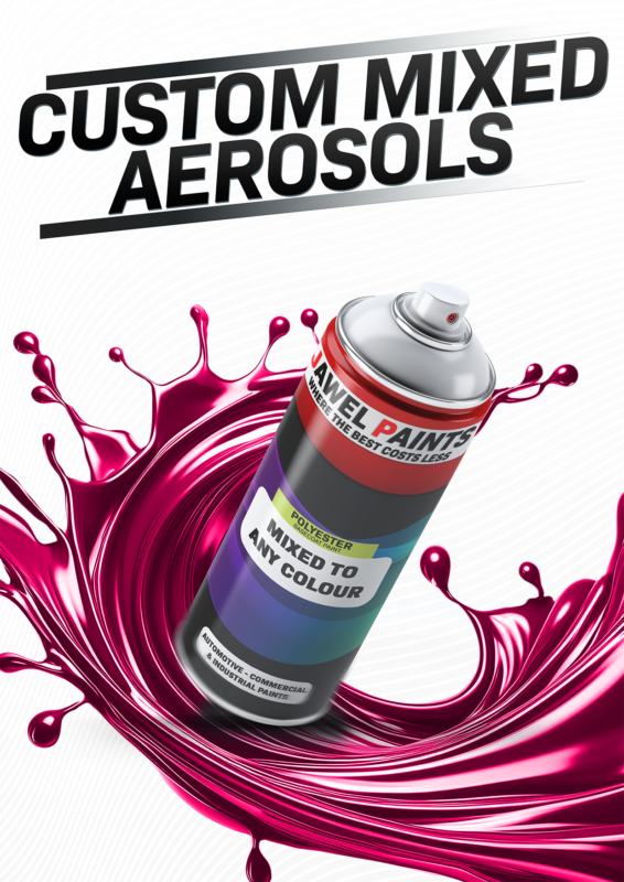 Custom made aerosol to any colour car bike van Jawel Paints